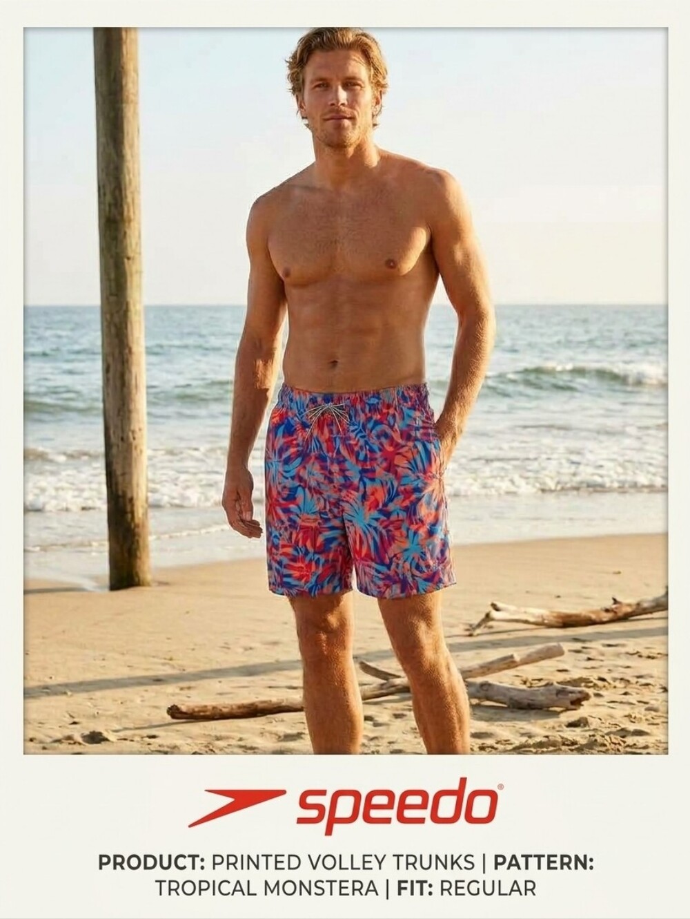 Speedo Printed Volley Swim Shorts "Tropical Monstera"